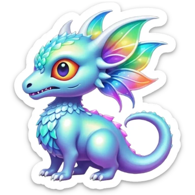 Epic complex detailed aesthetic-scenic-Fakémon-creature sticker