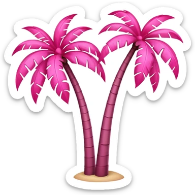 palmeras rosa sticker