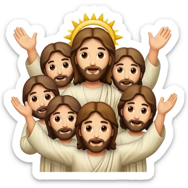 Jesus emojis sticker