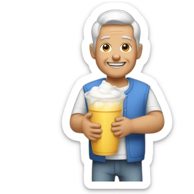 PAPA QUI VA CHERCHER LE LAIT sticker