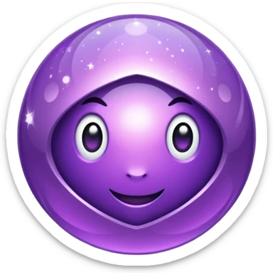 boule disco à facette et poulpe sticker