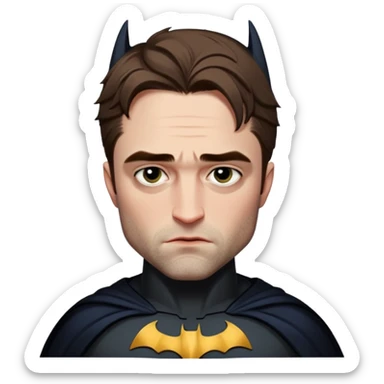 Real robert pattison batman stickers asthetics sticker