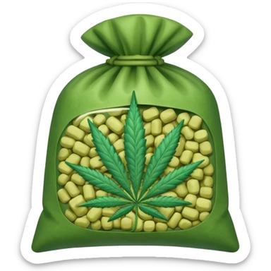 Weed pound baggie  sticker