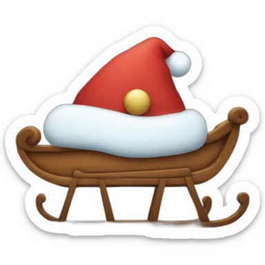 santa's sled sticker