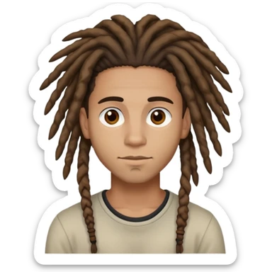 Jeun garçon métisse avec dreads lock sticker