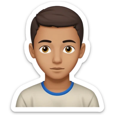 marokaanse jongentje van 16 die niet blij kijkt sticker