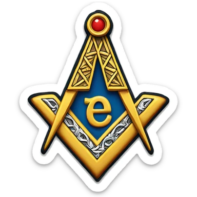 Freemason logo sticker