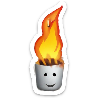 news paper saying "HOT TAKES" and have fire outside sticker