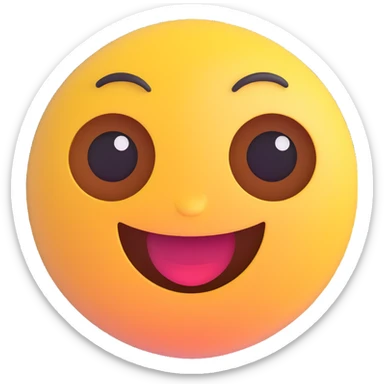 smiling face AI bot emoji, digital eyes sticker