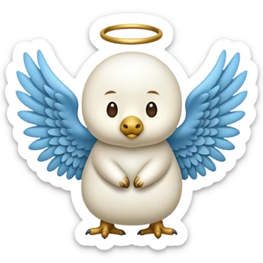 un animal ange de mongolie sticker