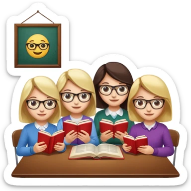 books club girls only under the table sticker