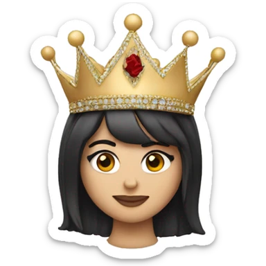 selena gomez with crown sticker