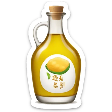 Sesame oil glass bottle sticker