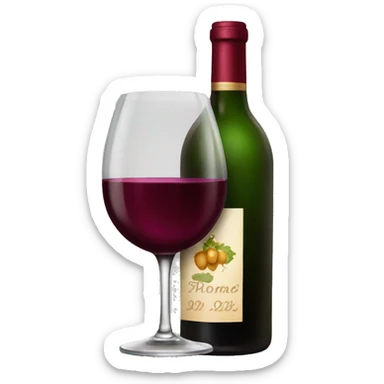 Fancy wine sticker