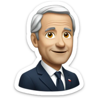 French president sticker