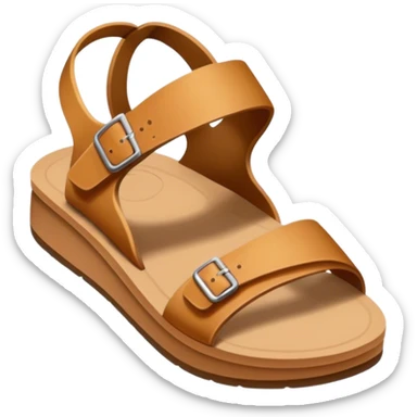 Cara con chancla sticker