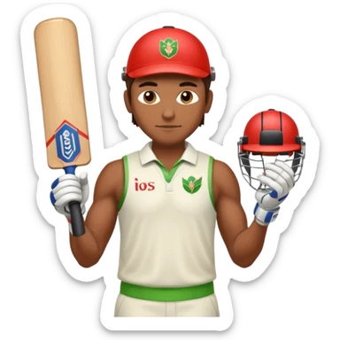 Brown Male Cricket sticker
