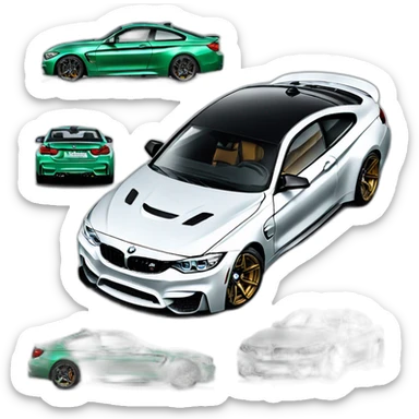 bmw m4 compétition  sticker