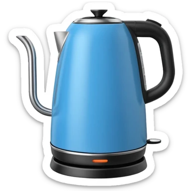 electric kettle, simple, bold, compatible with default apple emojis sticker