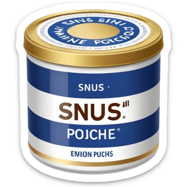 Snus nicotine pounches sticker