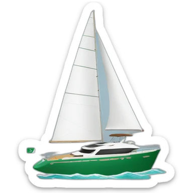 yacht with Jeddah logo on it sticker