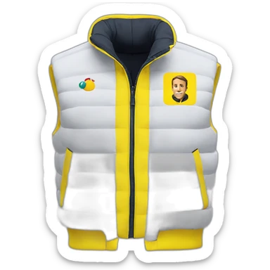 Macron gilet jaune sticker