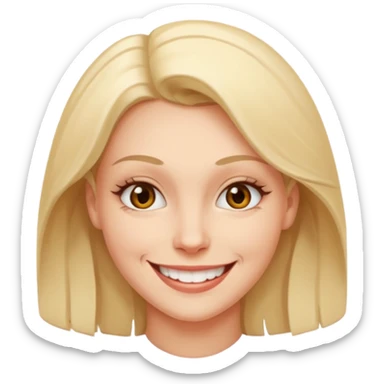 facial Upselling scam women fake sympathetic smile, predatory grin, saccharine smile, smirk sticker