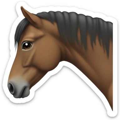 horse looking from the side sticker