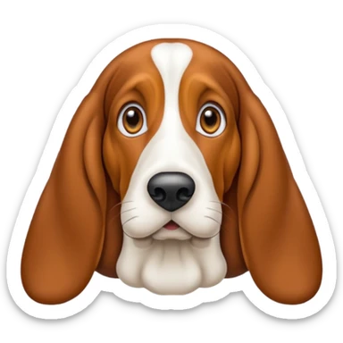 Basset hound sticker