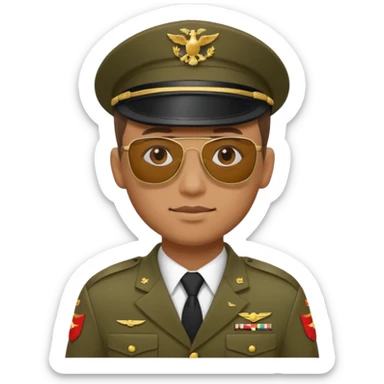  soldier with sunglasses sticker