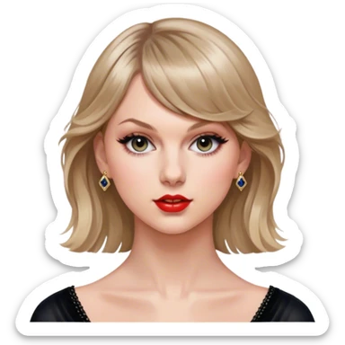 Taylor swift, reputation album era aesthetic sticker