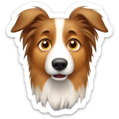 Shetland sheepdog scared sticker
