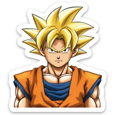 super saiyan Son Goku sticker