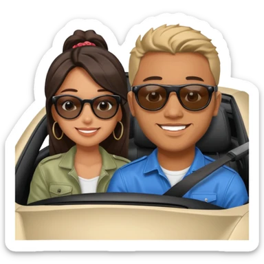 josh king jetset madrid the millionaire internet celebrity panel rank founder and instagram model girlfriend Tefi in Nissan GTR  sticker