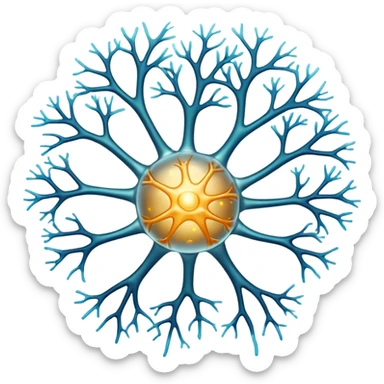 neuron with axon sticker