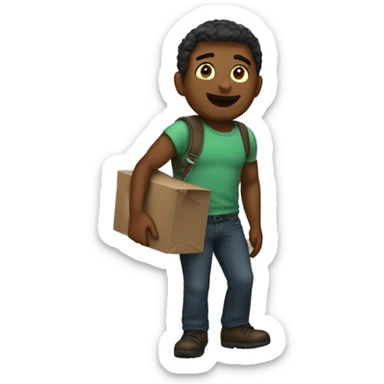 Leaving the room sticker