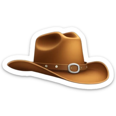 cowboy hat wearing cowboy hat sticker