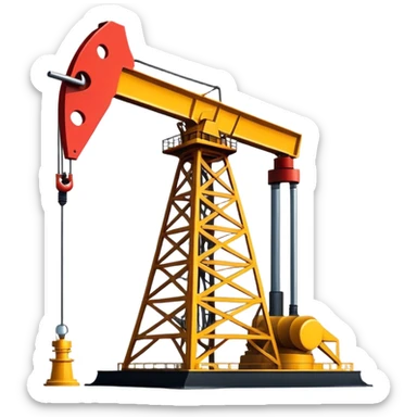 oil derrick sticker