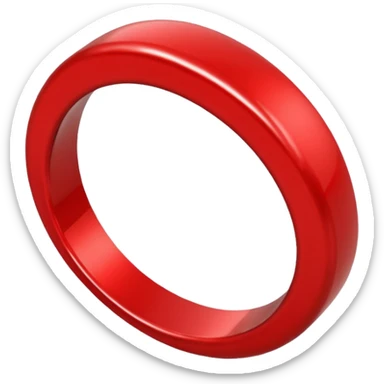 red circle ring sticker