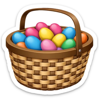 mi occorre l'emoji del tipico panaro della tombola napoletana sticker