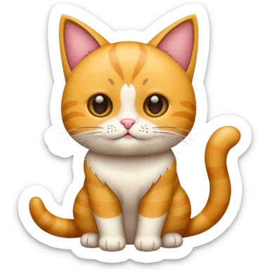 gato arranhando uma criança sticker
