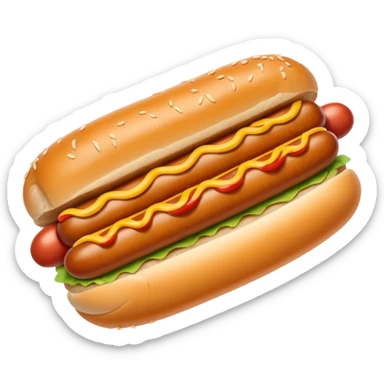 hotdog crawling  sticker