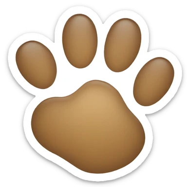 animal paw print sticker