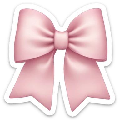 Light pink bow sticker