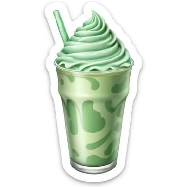 Mint chocolate chip shake  sticker