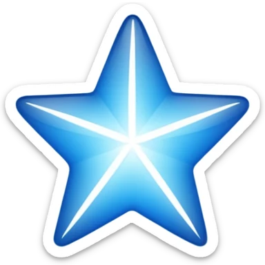 Blue stars sticker