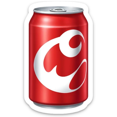 red soda can sticker