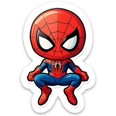 Spiderman con un corazón  sticker