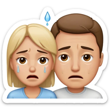 couple crying a lot😭😭😭😭😭 add tears 😭  sticker