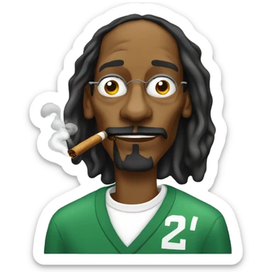 Snoop dogg smoking sticker